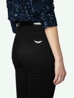 Zadig & Voltaire Jett Skinny Jeans Solid Black -Zadig & Voltaire Clothing WWJE00241 SOLID BLACK HOVER 66fd1871492bb