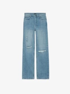 Zadig & Voltaire Stevie Ripped 90's Jeans Light Wash -Zadig & Voltaire Clothing WWJE00248 LIGHT WASH PACKSHOT 668ea9e89c3e7