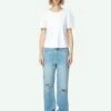 Zadig & Voltaire Stevie Ripped 90's Jeans Light Wash -Zadig & Voltaire Clothing WWJE00248 LIGHT WASH SHOOTING 66fd18ad1ac3d