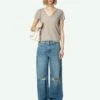 Zadig & Voltaire Whitney Wide Leg Jeans Medium Wash -Zadig & Voltaire Clothing WWJE00257 MEDIUM WASH SHOOTING 66fd1a218f57f