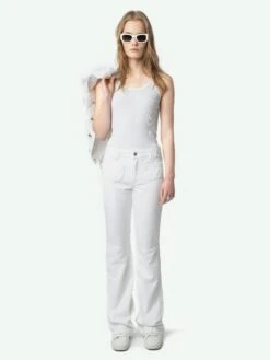 Zadig & Voltaire Ecume White Bootcut Jeans Judo