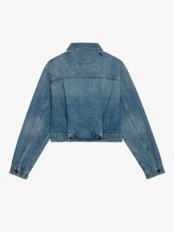 Zadig & Voltaire Aretha Cropped Jacket Medium Wash 13 Zadig & Voltaire Aretha Cropped Jacket Medium Wash -Zadig & Voltaire Clothing WWOW00640 MEDIUM WASH PACKSHOT 2 668eaa50e3eb9