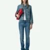 Zadig & Voltaire Kioka Denim Jacket Light Blue -Zadig & Voltaire Clothing WWOW00649 LIGHT BLUE SHOOTING 664c61313d133