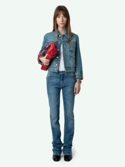 Zadig & Voltaire Kioka Denim Jacket Light Blue