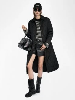 Zadig & Voltaire Kina Parka Black -Zadig & Voltaire Clothing WWOW01683 BLACK ADDI 1 687df5e763c77