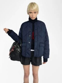 Zadig & Voltaire Bunji Parka Encre -Zadig & Voltaire Clothing WWOW01685 ENCRE HOVER 685e8fafbb1bc