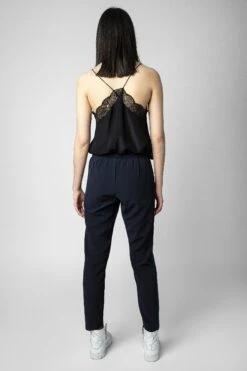 Zadig & Voltaire Paula Band Pants Encre -Zadig & Voltaire Clothing WWPA00018 ENCRE 5