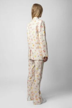 Zadig & Voltaire Pistol Linen Pants Vanille -Zadig & Voltaire Clothing WWPA00757 VANILLE 10