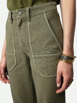 Zadig & Voltaire Pepper Pants Cypres -Zadig & Voltaire Clothing WWPA00767 CYPRES HOVER