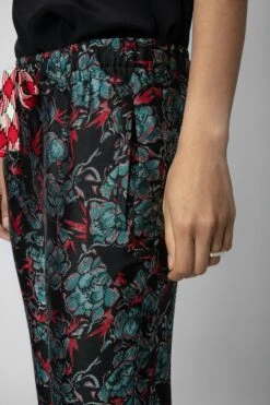 Zadig & Voltaire Pomy Jacquard Pants Black -Zadig & Voltaire Clothing WWPA00775 NOIR 4