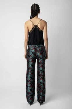 Zadig & Voltaire Pomy Jacquard Pants Black -Zadig & Voltaire Clothing WWPA00775 NOIR 6