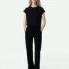 Zadig & Voltaire Pomy Pants Black -Zadig & Voltaire Clothing WWPA00784 NOIR SHOOTING