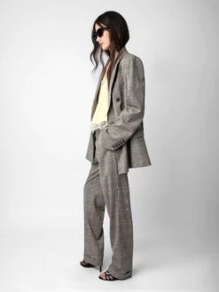 Zadig & Voltaire Pura Pants Grey -Zadig & Voltaire Clothing WWPA00787 GRIS ADDI 1 1