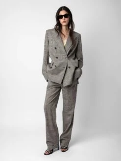 Zadig & Voltaire Pura Pants Grey -Zadig & Voltaire Clothing WWPA00787 GRIS ADDI 2 1