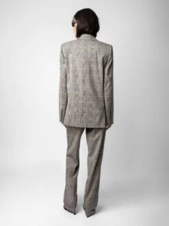 Zadig & Voltaire Pura Pants Grey -Zadig & Voltaire Clothing WWPA00787 GRIS BACK 1