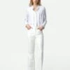 Zadig & Voltaire Pistol Pants White -Zadig & Voltaire Clothing WWPA00791 BLANC SHOOTING 2