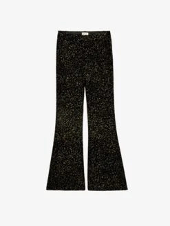 Zadig & Voltaire Prevy Velvet Pants Black -Zadig & Voltaire Clothing WWPA00811 NOIR PACKSHOT 6706863e62f31
