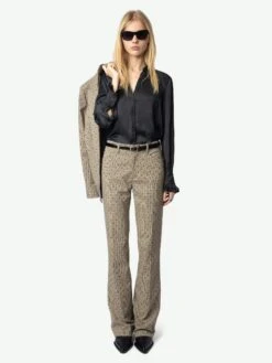 Zadig & Voltaire Pistol Pants Camel -Zadig & Voltaire Clothing WWPA01846 CAMEL ADDI 7 67234fb91e2b5