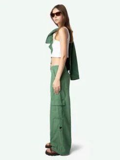 Zadig & Voltaire Parky Pants Coriander -Zadig & Voltaire Clothing WWPA01851 CORIANDER ADDI 1 675ff78a3f96c