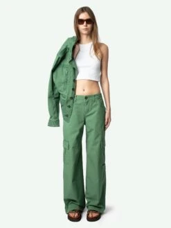 Zadig & Voltaire Parky Pants Coriander -Zadig & Voltaire Clothing WWPA01851 CORIANDER ADDI 2 675ff79be42b3