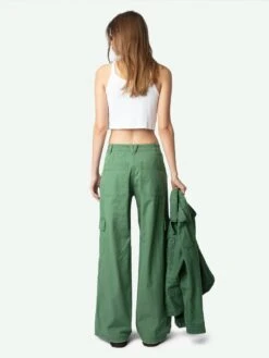 Zadig & Voltaire Parky Pants Coriander -Zadig & Voltaire Clothing WWPA01851 CORIANDER BACK 675ff7444a808