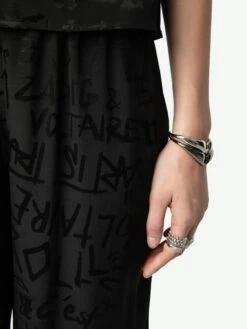 Zadig & Voltaire Pin Silk Pants Black -Zadig & Voltaire Clothing WWPA01852 BLACK HOVER 6760573f98f69