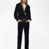 Zadig & Voltaire Evy Pants Black -Zadig & Voltaire Clothing WWPA01858 BLACK SHOOTING 68485373ae1e4