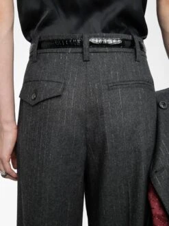 Zadig & Voltaire Puros Pants Anthracite -Zadig & Voltaire Clothing WWPA01866 ANTHRACITE HOVER 6877c2f393e8d