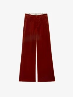 Zadig & Voltaire Panol Velvet Pants Burn -Zadig & Voltaire Clothing WWPA01868 BURN PACKSHOT 686287d36269a