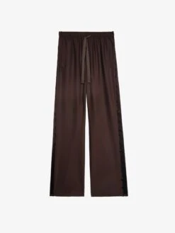 Zadig & Voltaire Poma Pants Dark Chocolate -Zadig & Voltaire Clothing WWPA01878 DARK CHOCOLATE PACKSHOT 684fe2a84bdd1
