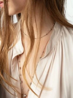 Zadig & Voltaire Tink Emerald Green Satin Blouse Pearly -Zadig & Voltaire Clothing WWSH00021 PEARLY HOVER 675ff5467059c