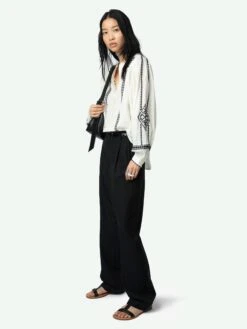 Zadig & Voltaire Tigy Oversized Cotton Blouse Judo -Zadig & Voltaire Clothing WWSH00498 JUDO ADDI 1 67b745e1d8d0e