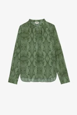 Zadig & Voltaire Tink Python Blouse Kaki