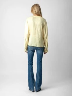 Zadig & Voltaire Tonastir Satin Blouse Shea -Zadig & Voltaire Clothing WWSH00556 SHEA ADDI 2 1