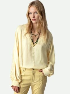 Zadig & Voltaire Tonastir Satin Blouse Shea -Zadig & Voltaire Clothing WWSH00556 SHEA HOVER 1