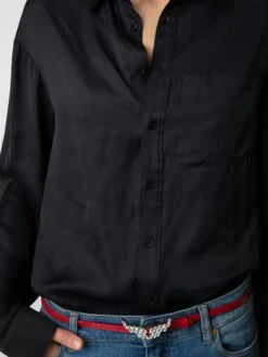 Zadig & Voltaire Tyrone Satin Shirt Black -Zadig & Voltaire Clothing WWSH00558 NOIR ADDI 1