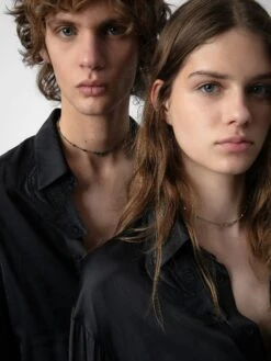 Zadig & Voltaire Tyrone Satin Shirt Black -Zadig & Voltaire Clothing WWSH00558 NOIR ADDI 3