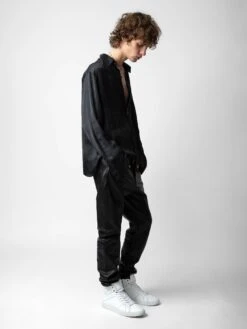 Zadig & Voltaire Tyrone Satin Shirt Black -Zadig & Voltaire Clothing WWSH00558 NOIR ADDI 4