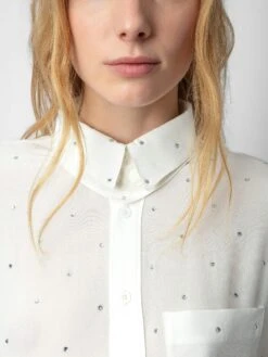 Zadig & Voltaire Tyrone Diamanté Shirt Judo -Zadig & Voltaire Clothing WWSH00560 JUDO ADDI 3