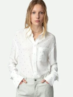 Zadig & Voltaire Tyrone Diamanté Shirt Judo -Zadig & Voltaire Clothing WWSH00560 JUDO HOVER