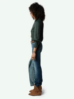 Zadig & Voltaire Tinous Satin Shirt Peaks -Zadig & Voltaire Clothing WWSH00572 PEAKS ADDI 1 6683f458e18ef