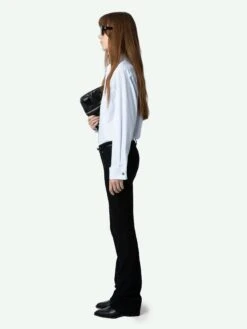 Zadig & Voltaire Taskiza Studs Shirt Light Blue -Zadig & Voltaire Clothing WWSH00580 LIGHT BLUE ADDI 1 664c5f1197044