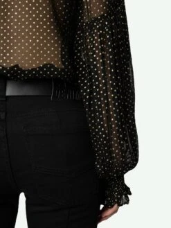 Zadig & Voltaire Tandy Blouse Black -Zadig & Voltaire Clothing WWSH00582 NOIR ADDI 3 6704e60828480