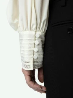 Zadig & Voltaire Thena Silk Blouse Flake -Zadig & Voltaire Clothing WWSH00585 FLAKE ADDI 3 678180be2d0f0