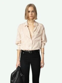 Zadig & Voltaire Morning Silk Shirt Sweet 10 Zadig & Voltaire Morning Silk Shirt Sweet -Zadig & Voltaire Clothing WWSH00589 SWEET ADDI 1 6704e7d0bbba5