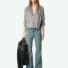 Zadig & Voltaire Tink Blouse Mist -Zadig & Voltaire Clothing WWSH02169 MIST SHOOTING 6763e849d6f1c