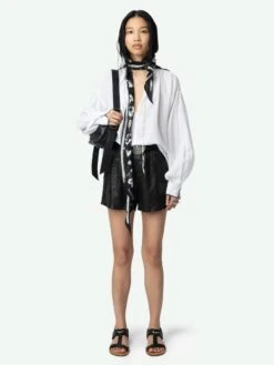 Zadig & Voltaire Troene Oversized Cotton Blouse Judo