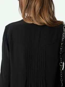 Zadig & Voltaire Taika Blouse Black -Zadig & Voltaire Clothing WWSH02217 BLACK ADDI 3 675ff5d4803c3