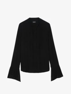 Zadig & Voltaire Taika Blouse Black -Zadig & Voltaire Clothing WWSH02217 BLACK PACKSHOT 6763e58b0be25