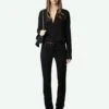 Zadig & Voltaire Taika Blouse Black -Zadig & Voltaire Clothing WWSH02217 BLACK SHOOTING 675ff7e33273a